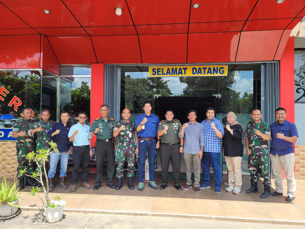 Silaturahmi Dandim 0404 Muara Enim bersama KKKS Pertamina EP Pendopo Field & Adera Field, Selasa (9/01).