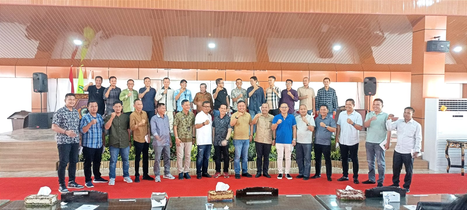 30 calon dewan periode 2024 - 2029 menghadiri gladi bersih Pengambilan Sumpah dan Janji, Kamis (26/09).