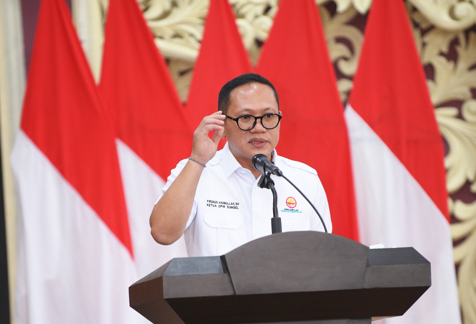 Ketua Persatuan Gerakan Kebangsaan (PGK) Sumsel, Firdaus Hasbullah kepada para pemuda agar tidak terjebak pada euforia luar saja. (Dok/Firdaus Hasbullah)