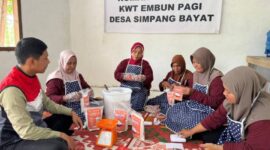 Kelompok Wanita Tani (KWT) Embun Pagi, sebuah kelompok binaan PHE Jambi Merang yang berlokasi di Dusun Selaro, Musi Banyuasin, Sumsel.
(Dok/SKK Migas Sumsel)