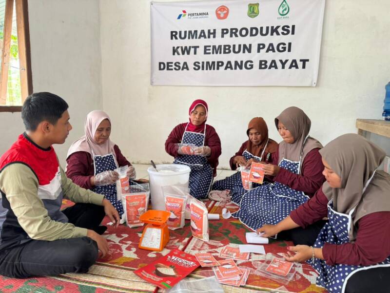 Kelompok Wanita Tani (KWT) Embun Pagi, sebuah kelompok binaan PHE Jambi Merang yang berlokasi di Dusun Selaro, Musi Banyuasin, Sumsel.
(Dok/SKK Migas Sumsel)