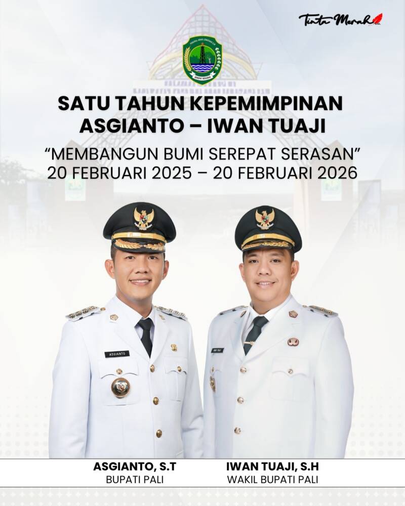 Pemkab PALI menyampaikan laporan satu tahun kepemimpinan Asgianto-Iwan Tuaji 
(Dok/tintamerah)