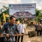 Ilustrasi foto AI peletakan batu pertama pembangunan Kantor Bupati PALI. (Dok/tintamerah)