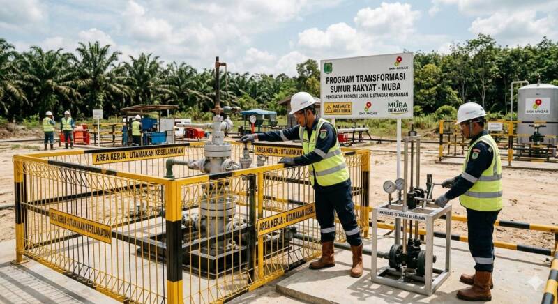 Ilustrasi foto AI Transformasi Sumur Rakyat di Muba: SKK Migas Targetkan Penguatan Ekonomi Lokal dan Standar Keamanan.
(Dok/tintamerah)