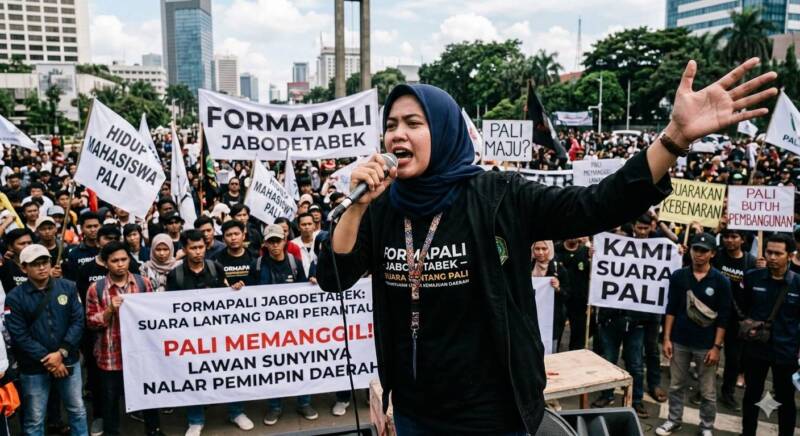 Ilustrasi foto AI Suara Lantang dari Perantauan: Formapali Jabodetabek dan 