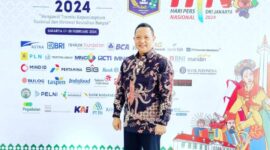 Plt. Kepala Dinas Kominfostaper PALI, Imansyah, saat menghadiri Puncak Peringatan Hari Pers Nasional 9 Februari 2024 di Jakarta.
(Dok/Imasnyah)