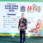 Plt. Kepala Dinas Kominfostaper PALI, Imansyah, saat menghadiri Puncak Peringatan Hari Pers Nasional 9 Februari 2024 di Jakarta.
(Dok/Imasnyah)