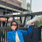 Kordinator Formapali Jabodetabek, Ulin Puspa, saat berorasi pada unjuk rasa di Kejaksaan Negeri Tangerang Selatan, Banten, 25 April 2025.
(Dok/ Formapali Jabodetabek)