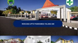 Desain 3D Gedung Puskesmas Talang Ubi. (Dok/Dinas PUTR PALI)