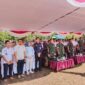 Kepala Dinas PUPR Kabupaten Lahat, Jefran Azsyaputra, menghadiri Upacara Pembukaan TMMD ke-128 Tahun 2026 di Lapangan Desa Lubuk Tampang, Kecamatan Kikim Timur, Rabu (22/4). (Foto: Dok/Kominfo Lahat)
