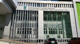 Gedung Baru Rumah Sakit Umum Daerah (RSUD) Talang Ubi Kabupaten Penukal Abab Lematang Ilir (PALI) Sumatera Selatan tampak megah dengan fasilitas parkir luas dan ramah disabilitas, siap memberikan pelayanan kesehatan maksimal bagi masyarakat Kabupaten PALI dan sekitarnya. (Foto: Dok/Alber Irawan)