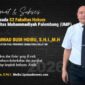 Anggota DPRD Kabupaten PALI, Muhammad Budi Hoiru, S.H.I., M.H., sukses menuntaskan studi S2 Fakultas Hukum Universitas Muhammadiyah Palembang (UMP) di tengah kesibukannya sebagai wakil rakyat (1/6/2026). Mengusung motto 
