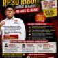 Jeritan Rakyat PALI: Infografis dari DPD PGK PALI dalam file pamflet yang menyoroti melonjaknya harga LPG 3 kg hingga Rp30.000 akibat mandulnya pengawasan pemerintah daerah dan aparat penegak hukum terhadap gurita mafia gas. (Foto: Dok/PGK PALI)