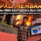 Kader PMII PALI, Edo Saputra, saat melakukan aksi simbolis dan menyatakan sikap tegas di Jakarta. Ia melayangkan ultimatum keras kepada Pemkab, Disperindag, DPRD, dan APH PALI untuk segera memberantas mafia gas melon menyusul meroketnya harga LPG 3 kg hingga Rp40 ribu di Kabupaten PALI, Sabtu (6/6/2026). (Foto: Dok/ Pribadi)