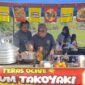 Pelaku UMKM kuliner ‘Disum Takoyaki’, Putri Febi Anggraini saat melayani pembeli pada gelaran Sunday Morning di Lapangan Sanggar Pramuka Gelora November Pertamina Pendopo, Talang Ubi, PALI, Minggu (7/6/2026). Meski mampu meraup omzet hingga Rp1,5 juta per hari, para pedagang mendesak Pemerintah Kabupaten PALI untuk segera memfasilitasi kebutuhan mendasar seperti penerangan dan instalasi listrik publik agar roda ekonomi kerakyatan tidak terhambat keterbatasan (Foto: Dok/tintamerah.co)