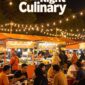 Suasana pasar kuliner malam dalam foto ilustrasi AI. Pemerintah Kabupaten PALI melalui Dinas Koperasi dan UKM tengah mematangkan konsep 