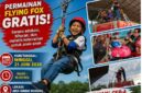 Ayo seru-seruan bareng Damkar PALI! Minggu ini ada Flying Fox Gratis buat anak-anak di Area Sunday Morning Gelora November. Jangan sampai kelewatan! (Foto: Dok/Damkar PALI)  