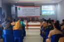 Sekda PALI, Kartika Yanti, S.H., M.H., memimpin diskusi dua arah dalam rapat sosialisasi Survei Seismik 3D Peony PT Pertamina EP bersama PT BGP Indonesia di Aula Kantor Camat Talang Ubi, Senin (22/06/2026), yang dihadiri jajaran Forkopimda, OPD, serta pemerintah desa dan kelurahan setempat. (Foto: Dok/tintamerah.co)