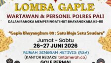 Satu Meja, Satu Saudara! 🎲 Sambut HUT Bhayangkara ke-80, Rumah Singgah Aktivis & tintamerah.co gelar turnamen gaple terbuka bagi insan pers, Polres PALI, dan Diskominfo PALI. Ajang mempererat sinergi pilar demokrasi dan pemerintah daerah. Yuk, ramaikan dan uji strategi Anda! #HUTBhayangkara80 #PolresPALI #Tintamerah #RumahSinggahAktivis #SinergiPersPolri #PALI (Foto: Dok/tintamerah.co)