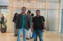Siap bertransformasi! Kepala Desa Babat, Arie Meidiansyah F, S.Pd., M.Pd., dan Kepala Desa Betung Barat, Rozali, A.Md., tiba di lokasi kegiatan 
