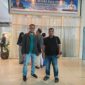 Siap bertransformasi! Kepala Desa Babat, Arie Meidiansyah F, S.Pd., M.Pd., dan Kepala Desa Betung Barat, Rozali, A.Md., tiba di lokasi kegiatan 