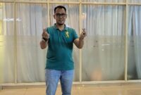 Kepala Desa Babat, Arie Meidiansyah F, S.Pd., M.Pd., saat menghadiri pembukaan program 'Kepala Desa Masuk Kampus' Angkatan I di Universitas Indonesia, Depok, Senin (29/6/2026). (Foto: Dok/Istimewah)