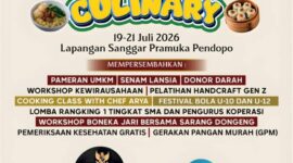 Tinggal Menghitung Jam! PALI Night Culinary Siap Sajikan Kemeriahan Persiapan PALI Night Culinary di Lapangan Sanggar Pramuka, Pendopo, telah mencapai 90%. Perhelatan akbar pada 19–21 Juli 2026 ini siap menghadirkan perpaduan antara pesta kuliner, pemberdayaan UMKM, hingga layanan kesehatan gratis bagi warga PALI. Ayo datang dan ramaikan! #PALINightCulinary #UMKMPALI #PestaRakyat #Pendopo #EkonomiKreatif. (Foto: Dok/Dinkop UKM PALI)