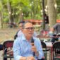 Wakil Ketua DPRD PALI, Firdaus Hasbullah, S.H., M.H., saat menyampaikan pandangan dan desakan tegas agar regulasi ganti rugi lahan direvisi total atau diserahkan ke daerah dalam konsolidasi bersama Rumah Singgah Aktivis (RSA) dan praktisi hukum Sumatera Selatan, Dhabi K Gumarya, SH., MH., di Agam Pisan Jilid 4 Cafe, Sukarami, Palembang, Kamis (30/7/2026). (Foto: Dok/Andi)