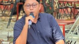 Ketua DPD PGK Kabupaten PALI, Muhammad Syafiallah, memberikan keterangan pers mengecam keras operasional PT Aburahmi yang diduga belum mengantongi izin lengkap. (Foto: Dok/Istimewah)