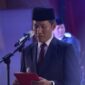 Bupati PALI Asgianto, ST, secara resmi mengukuhkan 35 anggota Paskibraka Kabupaten PALI Tahun 2026 di Pendopoan Rumah Dinas Bupati, Sabtu (15/8/2026), demi menyongsong puncak peringatan HUT RI ke-81. (Foto: Dok/tintamerah.co)  