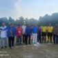 Sekretaris DPD PAN PALI, Sigit Kamseno, bersama jajaran pengurus, anggota DPRD, dan tokoh masyarakat saat membuka turnamen sepakbola akbar di Desa Tempirai, Minggu (16/8/2026). (Foto: Dok/PAN PALI)  