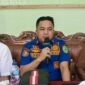 Kepala Dinas Damkar PALI, Rizal Pahlevi, AP., M.Si (tengah), memimpin rapat koordinasi dan persiapan peresmian Posko Damkar Kecamatan Penukal di Kantor Desa Gunung Menang, didampingi unsur pemerintah kecamatan dan kepala desa, Selasa (1/9/2026). (Foto: Dok/tintamerah.co)