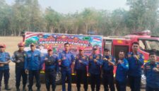 Suasana persiapan peresmian Pos Pemadam Kebakaran Kecamatan Penukal di Desa Gunung Menang, Kabupaten PALI, Rabu (9/9/2026), yang menandai resmi beroperasinya posko strategis perlindungan warga di Bumi Serepat Serasan. (Foto: Dok/Damkar PALI)