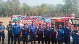 Suasana persiapan peresmian Pos Pemadam Kebakaran Kecamatan Penukal di Desa Gunung Menang, Kabupaten PALI, Rabu (9/9/2026), yang menandai resmi beroperasinya posko strategis perlindungan warga di Bumi Serepat Serasan. (Foto: Dok/Damkar PALI)